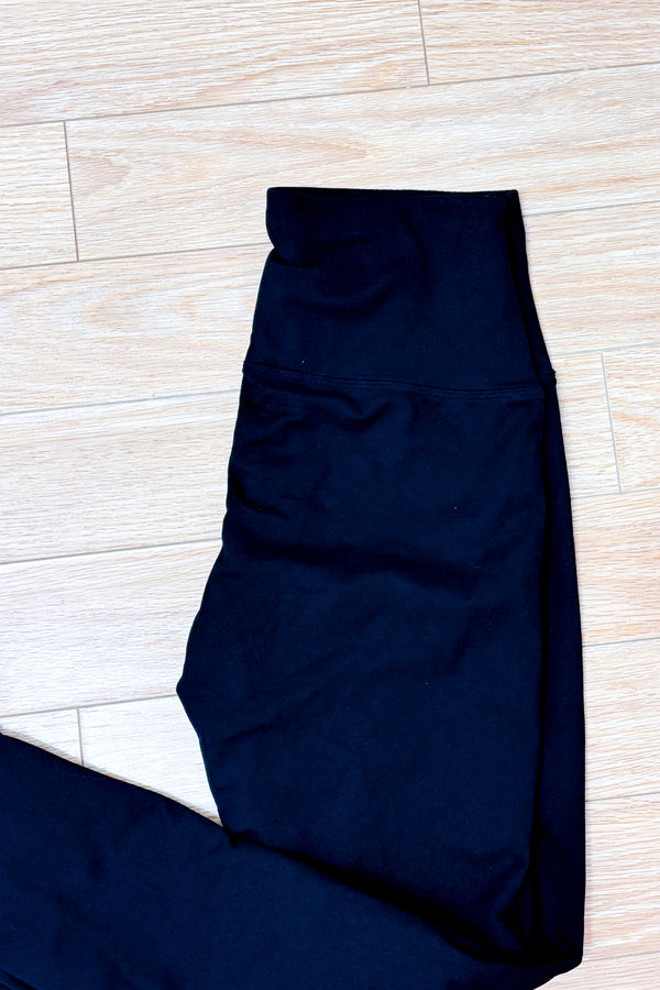 Legging noir doublé en polar taille haute seconde main - Autres- La Penderie du Paradis