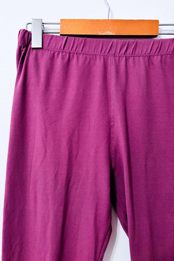 Legging mauve extensible seconde main - Sweetlegs- La Penderie du Paradis