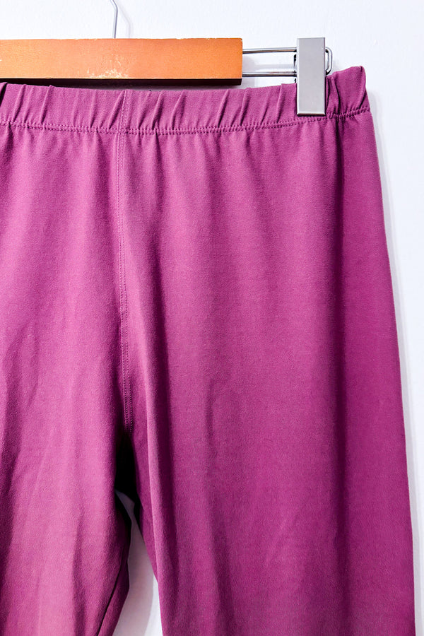 Legging mauve extensible seconde main - Sweetlegs- La Penderie du Paradis