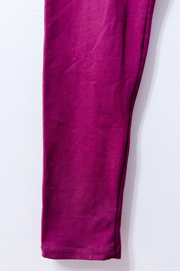 Legging mauve extensible seconde main - Sweetlegs- La Penderie du Paradis