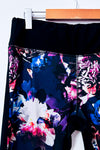 Legging noir fleuri seconde main - Reitmans- La Penderie du Paradis