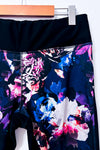 Legging noir fleuri seconde main - Reitmans- La Penderie du Paradis