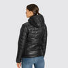 Manteau noir puffer Kara (m)