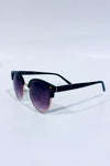 Lunettes de soleil rondes noires style rétro verres teintés violet seconde main - kstudio- La Penderie du Paradis
