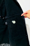 Manteau avec motifs gris et noirs intérieur en polar (m) seconde main Sirio 