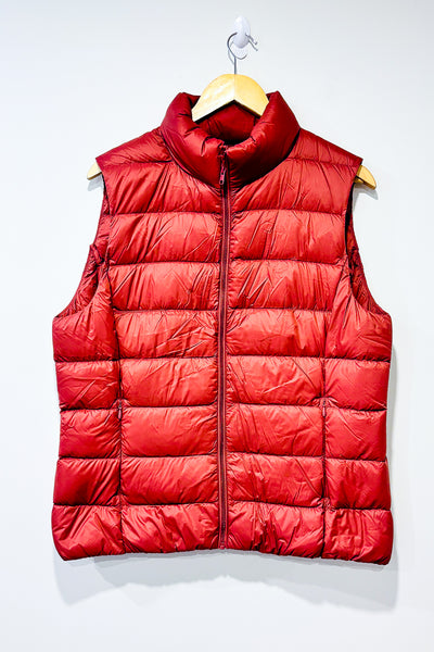 Manteau puffer vieux rose sans manche (m) Simons Friperie en