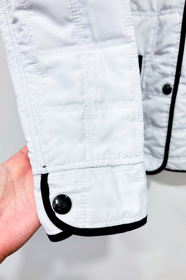 Manteau gaufré réversible blanc/noir (xs) - Reverso Miei - La Penderie du Paradis ?