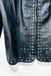 Manteau en cuir noir avec studs (m) -- La Penderie du Paradis ?