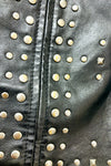 Manteau en cuir noir avec studs (m) -- La Penderie du Paradis ?