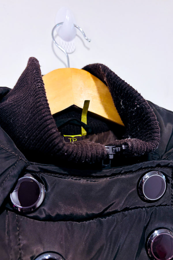 Manteau brun puffer rembourrage en duvet (xs)* seconde main - Soia & Kyo- La Penderie du Paradis