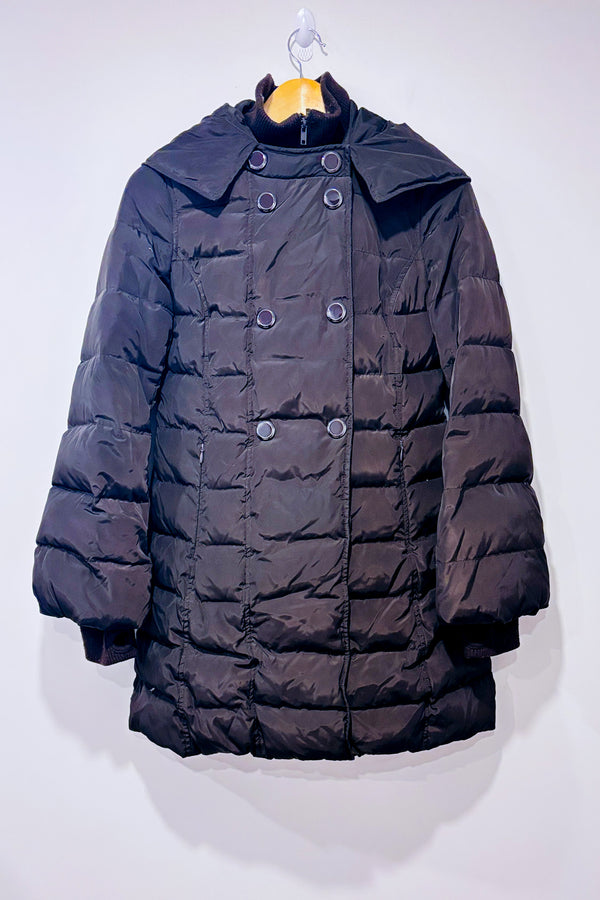 Manteau brun puffer rembourrage en duvet (xs)* seconde main - Soia & Kyo- La Penderie du Paradis