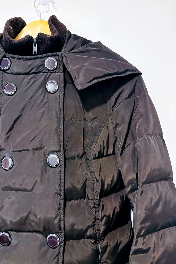 Manteau brun puffer rembourrage en duvet (xs)* seconde main - Soia & Kyo- La Penderie du Paradis