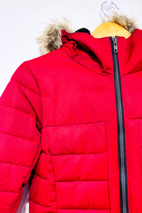 Manteau puffer rouge (s)* seconde main - Liquid- La Penderie du Paradis