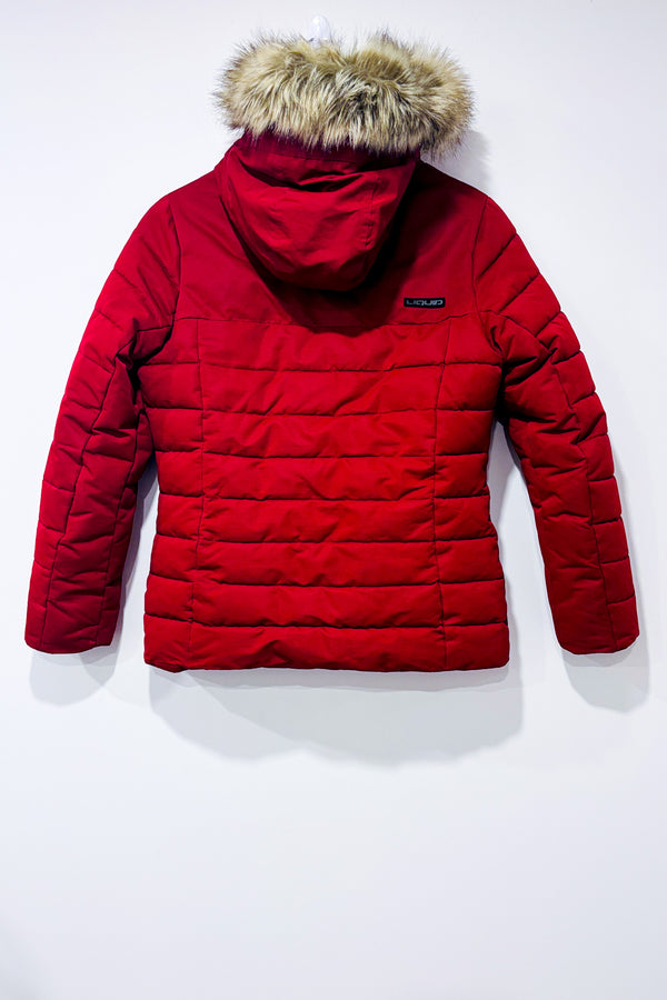Manteau puffer rouge (s)* seconde main - Liquid- La Penderie du Paradis