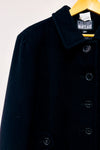 Manteau noir en laine* seconde main - Manteau Manteau- La Penderie du Paradis