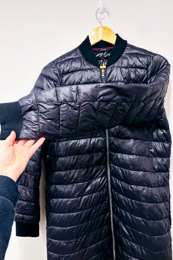 Manteau matelassé noir mi-saison seconde main - Vero Moda- La Penderie du Paradis