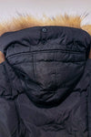 Manteau d'hiver noir puffer rembourré en duvet* seconde main - Flash Geo- La Penderie du Paradis