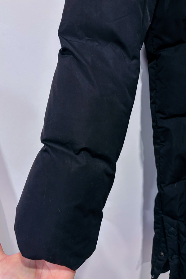 Manteau d'hiver noir puffer rembourré en duvet* seconde main - Flash Geo- La Penderie du Paradis