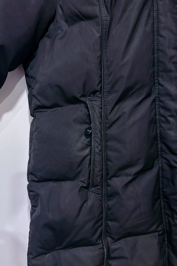 Manteau d'hiver noir puffer rembourré en duvet* seconde main - Flash Geo- La Penderie du Paradis