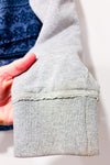 Manteau bleu en jeans et coton ouaté seconde main - Triple Five Soul- La Penderie du Paradis