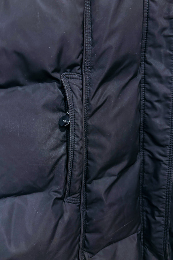 Manteau d'hiver noir puffer rembourré en duvet* seconde main - Flash Geo- La Penderie du Paradis