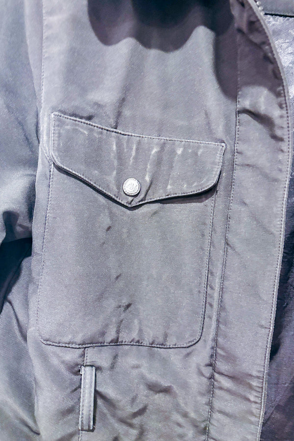 Manteau trench noir style cargo seconde main - Andrew Marc- La Penderie du Paradis