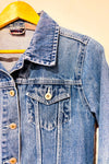 Manteau vintage bleu en jeans seconde main - Nevada- La Penderie du Paradis