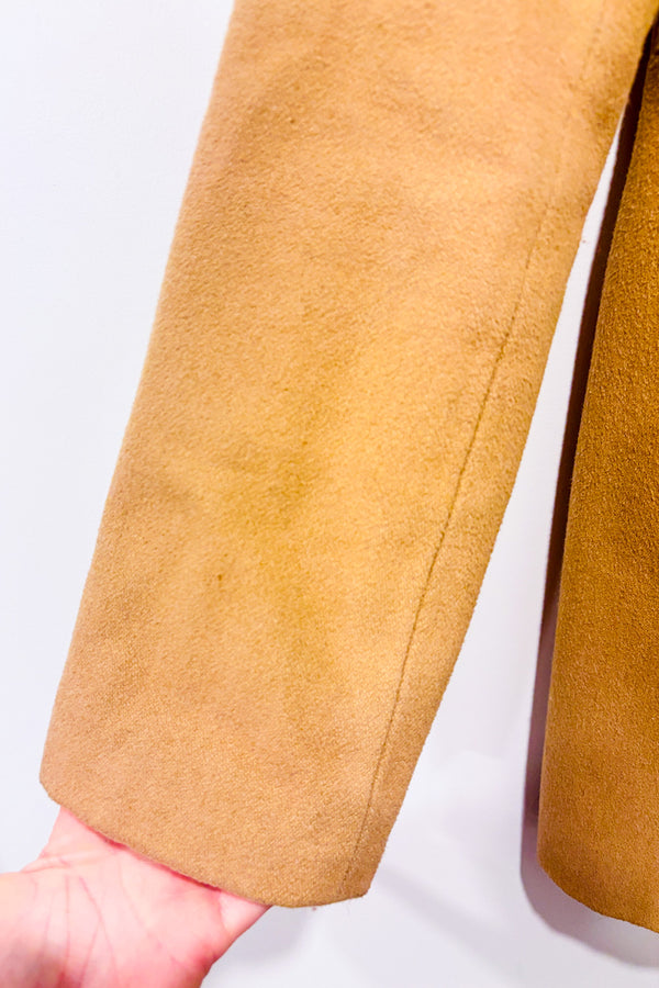 Manteau trench beige en laine seconde main - Old Navy- La Penderie du Paradis