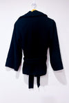Manteau noir en laine à nouer* seconde main - Bedo- La Penderie du Paradis