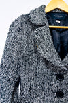 Manteau en laine noir et blanc seconde main - Renato Balestra- La Penderie du Paradis