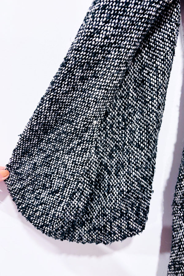 Manteau en laine noir et blanc seconde main - Renato Balestra- La Penderie du Paradis