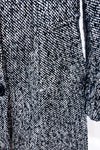 Manteau en laine noir et blanc seconde main - Renato Balestra- La Penderie du Paradis