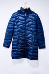 Manteau puffer mauve long en duvet seconde main - Andrew Marc- La Penderie du Paradis