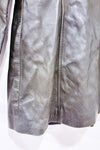 Manteau en cuir charcoal mi-long * seconde main - Danier- La Penderie du Paradis