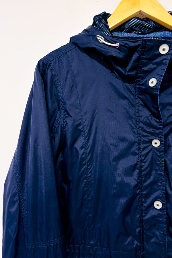 Manteau imperméable marine style parka léger avec capuchon* seconde main - Simons- La Penderie du Paradis