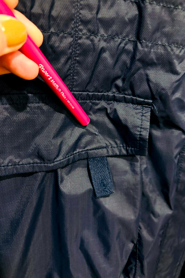 Manteau imperméable marine style parka léger avec capuchon* seconde main - Simons- La Penderie du Paradis