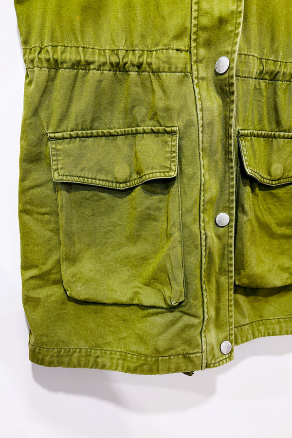 Manteau cargo kaki à capuchon seconde main - Garage- La Penderie du Paradis