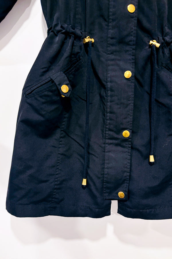 Manteau coupe-vent noir à cintrer seconde main - Vero Moda- La Penderie du Paradis