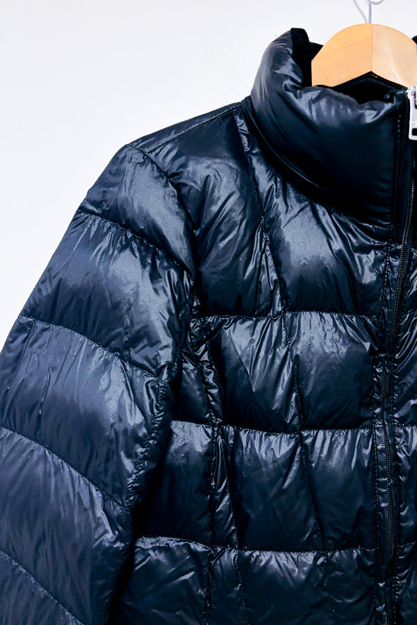 Manteau puffer noir en duvet* seconde main - Andrew Marc- La Penderie du Paradis