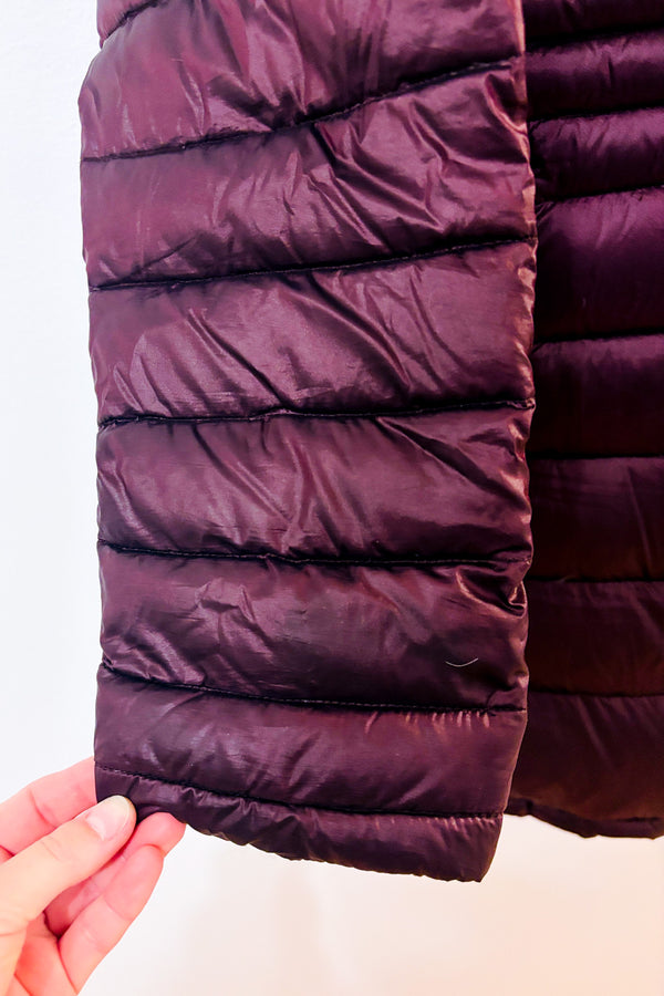 Manteau en duvet puffer bourgogne* seconde main - Andrew Marc- La Penderie du Paradis