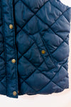 Veste puffer marine sans manches à capuchon seconde main - H&M- La Penderie du Paradis