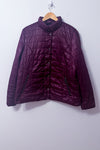 Manteau matelassé léger prune* seconde main - Chillax Level 2- La Penderie du Paradis
