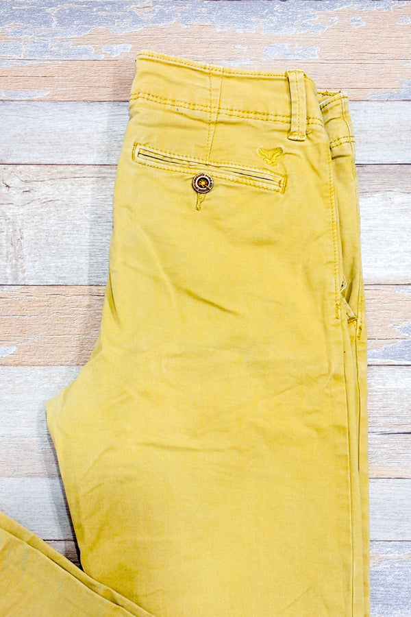Pantalon beige jambe étroite (s) - Homme-American Eagle-La Penderie du Paradis 🕊