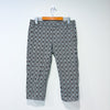 Pantalon capri marine avec motifs bleus (s) seconde main Joe Fresh 