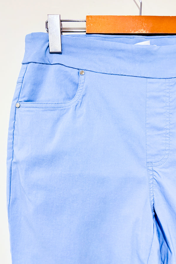 Pantalon court et extensible bleu pâle (l)-San Francisco-La Penderie du Paradis 🕊