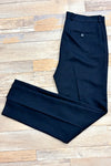 Pantalon marine avec petites rayures (l) - Homme seconde main Billy London 