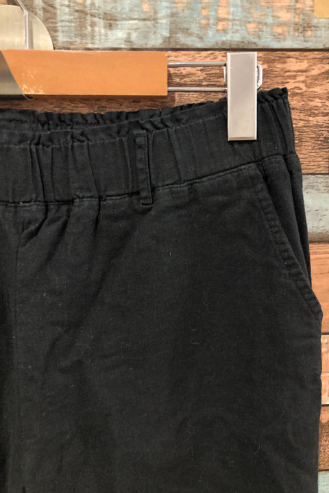 Pantalon noir en lin taille élastique (m) seconde main SWS Streetwear Society   
