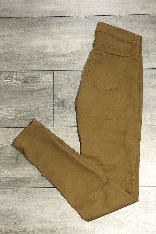 Jeans taupe jambe étroite (s) seconde main H&M 