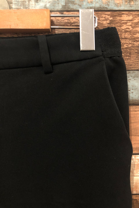 Pantalon noir avec bandes kaki et beiges (s) seconde main H&M   