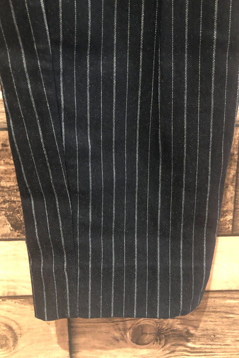 Pantalon extensible rayé noir et blanc (m) seconde main Maurices   
